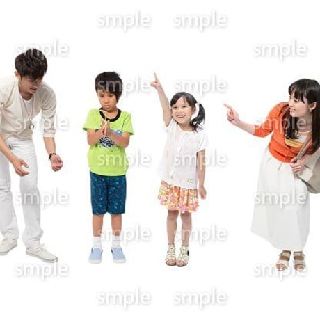 Cutout People　4人ファミリー　GG_396