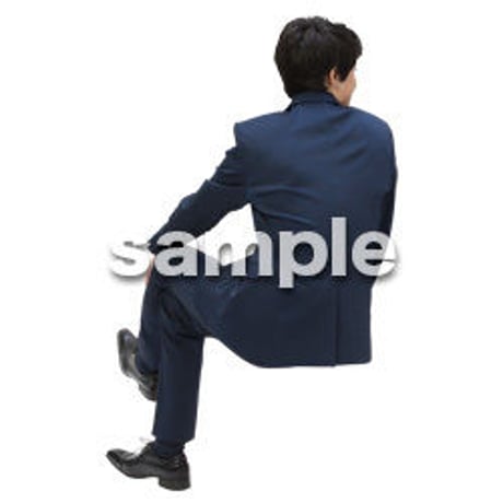 Cutout People　パーティー座る人　DD_419