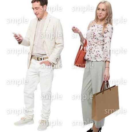 Cutout People　外国人ペア　JJ_477