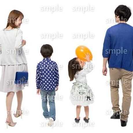 Cutout People　4人ファミリー　GG_255