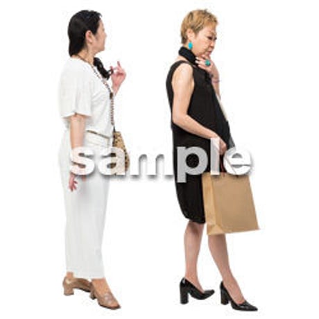 Cutout People　女性ペア　JJ_323