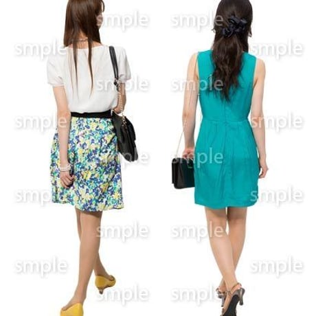 Cutout People　女性ペア　JJ_260