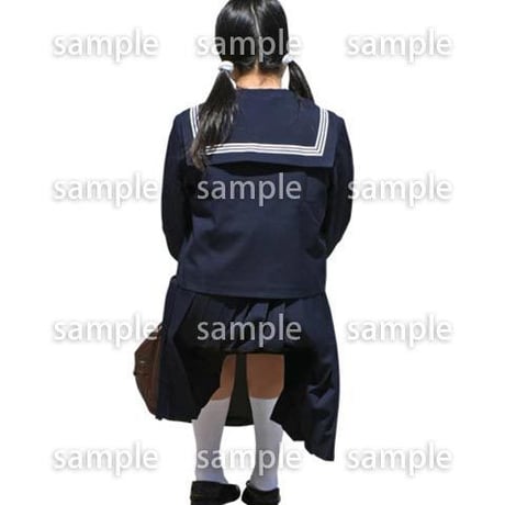 人物切抜き素材　座る人編　H_586
