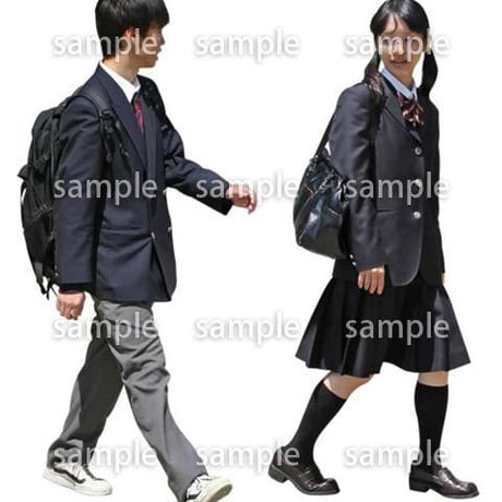 人物切抜き素材　キッズ・スクール編　O_376