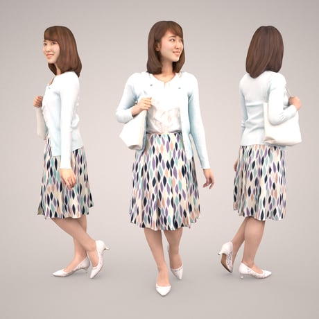 3D人物素材-ポーズド  10個セット 002_Posed-set