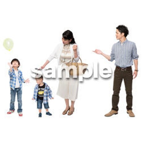Cutout People　4人ファミリー　GG_361