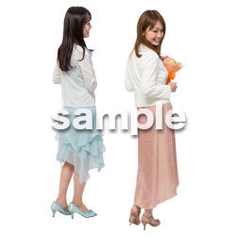 Cutout People　女性ペア　JJ_284