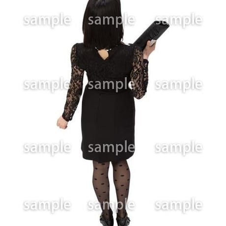 Cutout People　鳥瞰　人物 女性　FF_300