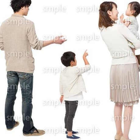 Cutout People　4人ファミリー　GG_424