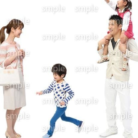 Cutout People　4人ファミリー　GG_102
