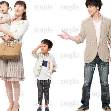Cutout People　4人ファミリー　GG_421