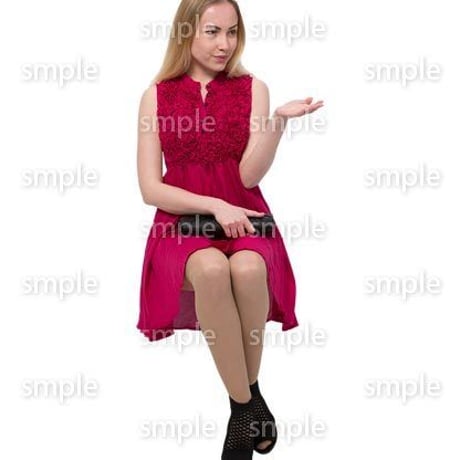 Cutout People　座る　外国人　KK_526