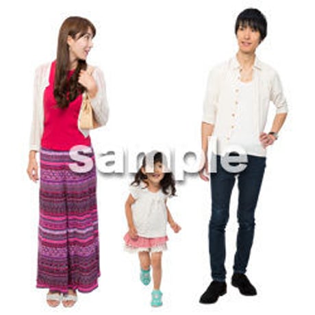 Cutout People　ファミリー　GG_076
