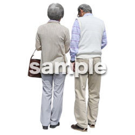 人物切抜き素材　シニアライフ編　R_055