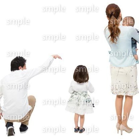 Cutout People　4人ファミリー　GG_455