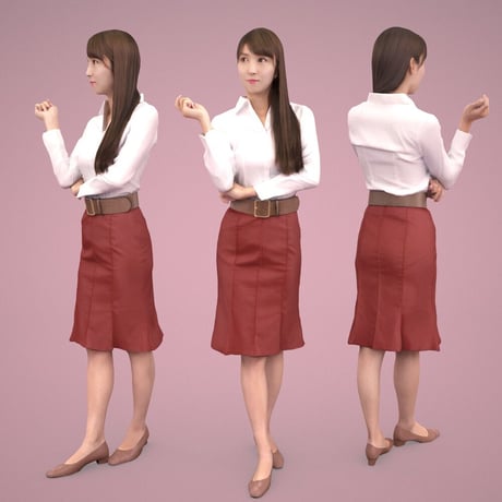 3D人物素材  [Posed]  007_Rika