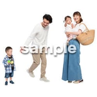 Cutout People　4人ファミリー　GG_417