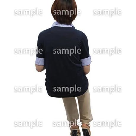 人物切抜き素材　座る人Ⅱ編　Q_285