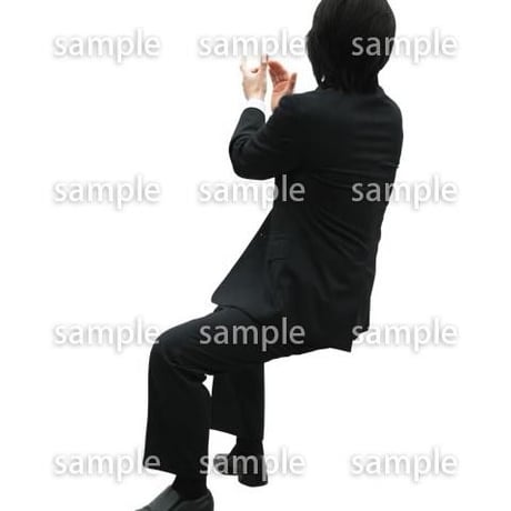 Cutout People　パーティー座る人　DD_434
