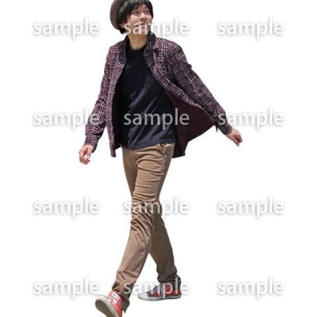 人物切抜き素材　レジャー・ショッピング編　L_337
