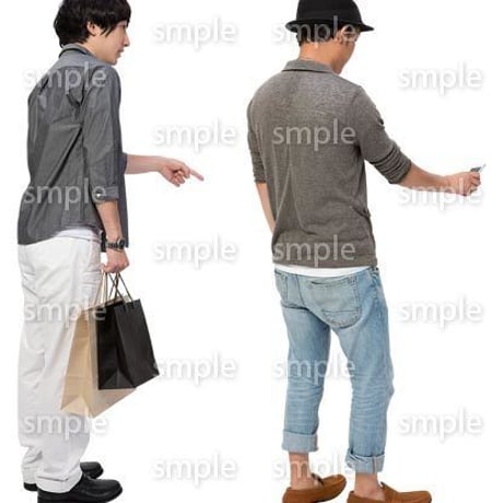 Cutout People　男性ペア　JJ_419