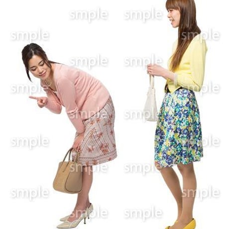 Cutout People　女性ペア　JJ_313