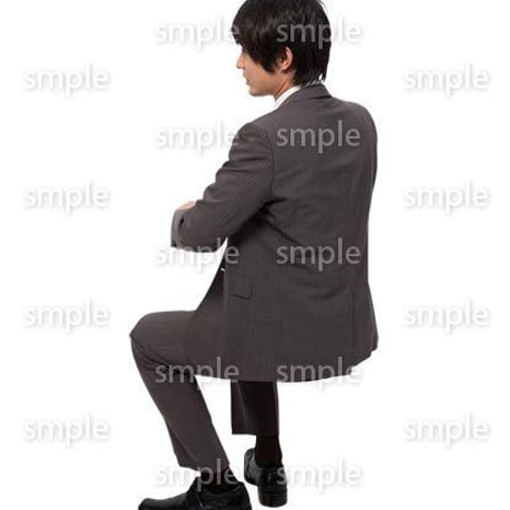 Cutout People　座る　男性　LL_020