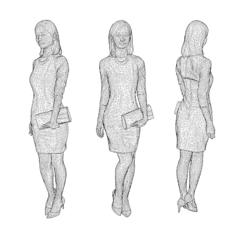 3D人物素材  [Posed]  095_Aya