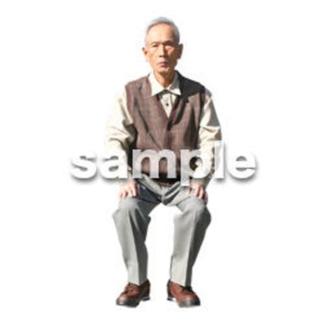 人物切抜き素材　シニア編　C_117