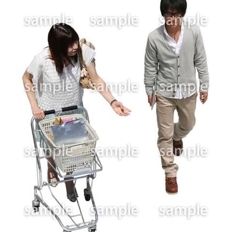 Cutout People　鳥瞰　人物　FF_161