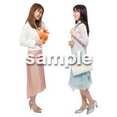 Cutout People　女性ペア　JJ_283