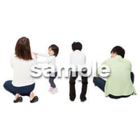 Cutout People　4人ファミリー　GG_490