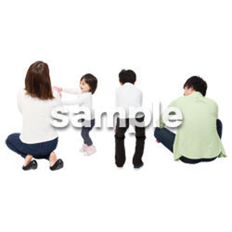 Cutout People　4人ファミリー　GG_490