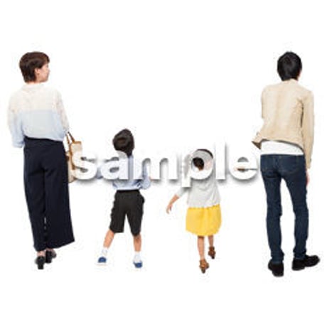 Cutout People　4人ファミリー　GG_350