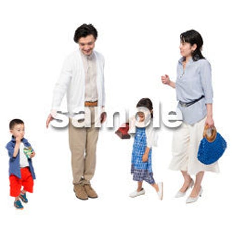 Cutout People　4人ファミリー　GG_352