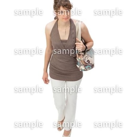 Cutout People　鳥瞰　人物 女性　FF_321