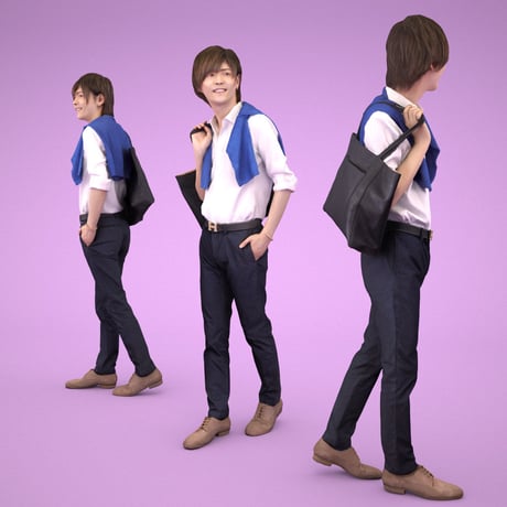 3D人物素材  [Posed]  085_Ren