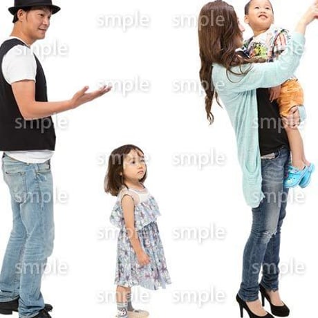 Cutout People　4人ファミリー　GG_433