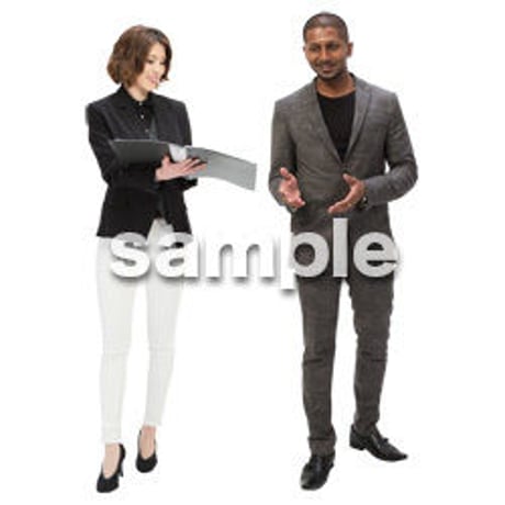 Cutout People　ビジネス　AA_041