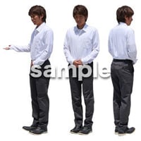 人物切抜き素材　ショップスタッフ　T_517