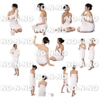人物切抜きセット☆入浴女性　1_set028