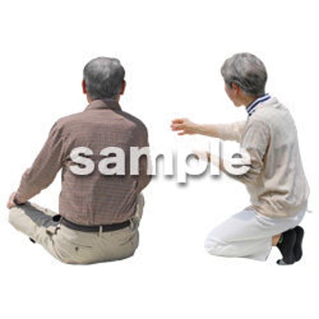 人物切抜き素材　シニアライフ編　R_340