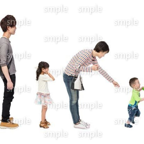 Cutout People　4人ファミリー　GG_463