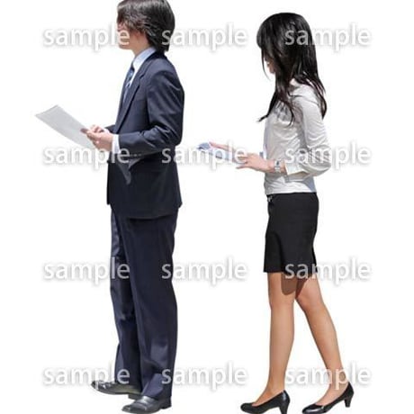 人物切抜き素材　ベーシックファッション編　P_053
