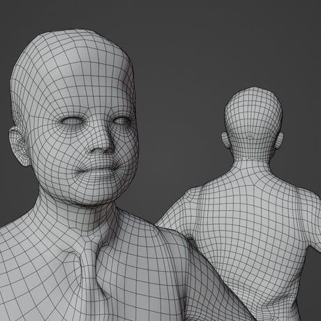 3D人モデルAポーズ　113_Dai