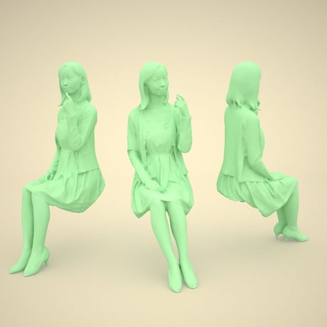 3D人物素材 [Posed]  091_Aya