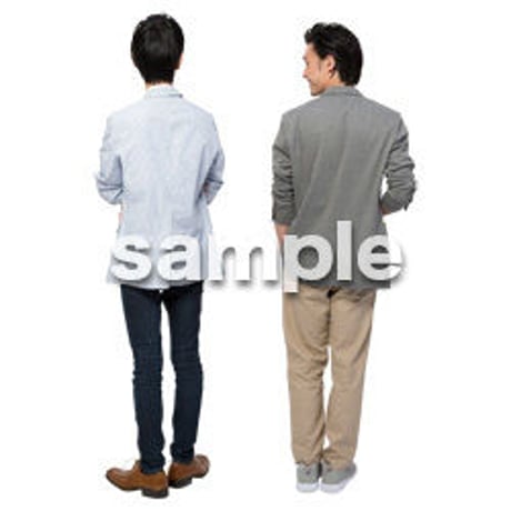 Cutout People　男性ペア　JJ_385