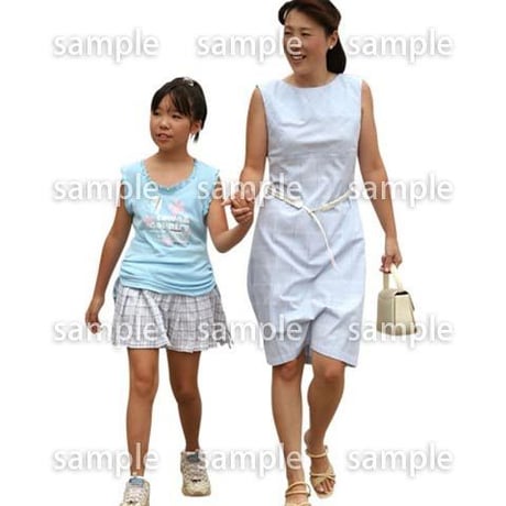 人物切抜き素材　夏服・フィットネス編　J_071