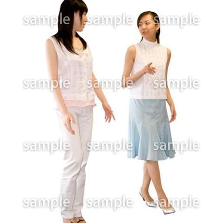 人物切抜き素材　夏服・フィットネス編　J_100