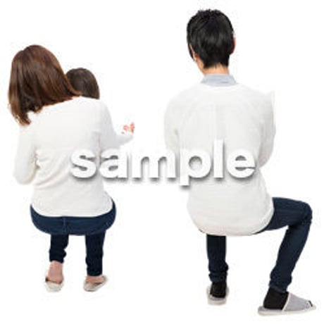 Cutout People　アットホーム　座る　II_360